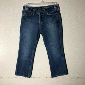 Lucky Brand Crop Classic Rider 4/27 Capri Jeans Made in America "Lucky You"